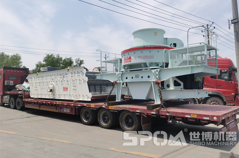 沖擊式破碎機(jī)、振動篩發(fā)貨圖